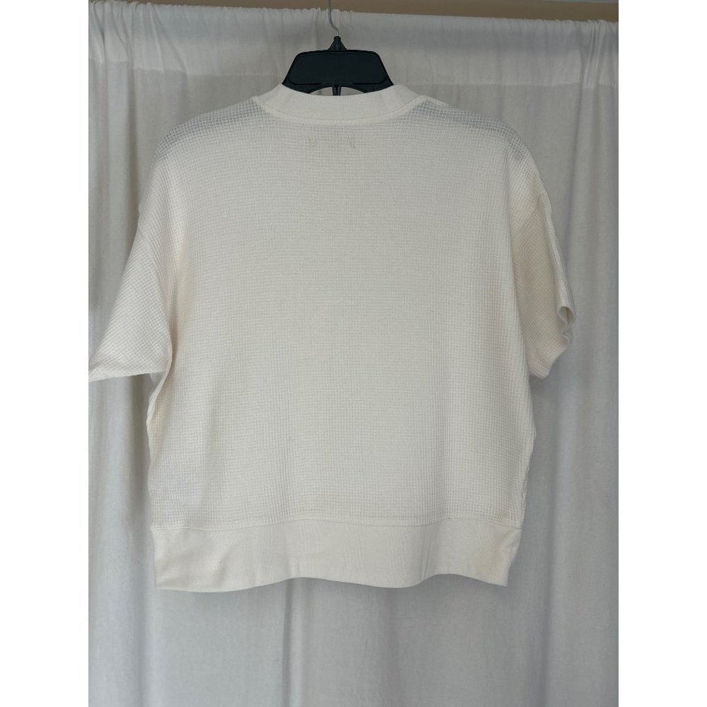 Madewell $52 Womens Waffle Mockneck Tee in Lighthouse Size XS NJ790 - Picture 4 of 5